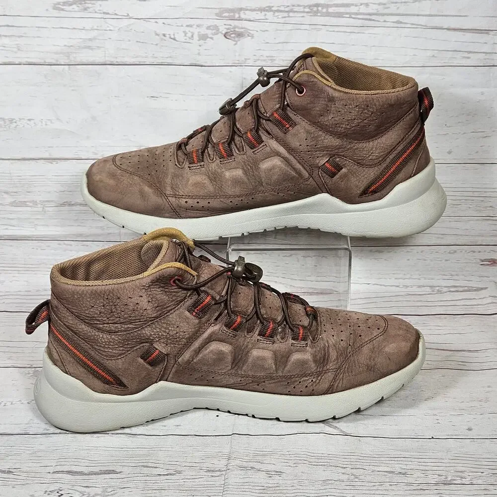 Keen Mens Highland Sneaker Mid Boot Waterproof Hiking Trekking Sz 11 *No insoles